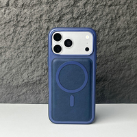 Étui de téléphone portable en cuir PU de luxe de haute qualité avec aimant puissant pour iPhone 17 16 15 14 13 Pro Max (vente en gros)