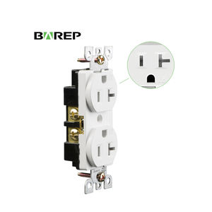Tomacorriente Eléctrico de Pared UL CUL 20A 125V TR con 2 Tomas de Corriente Blancas - Product Image 2