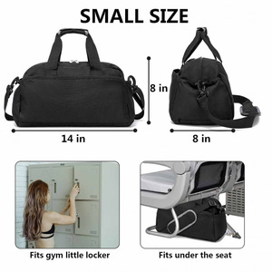 Sac de sport mini pliable portable et léger en polyester Oxford, grande capacité, avec fermeture éclair et motif lettres - Product Image 5