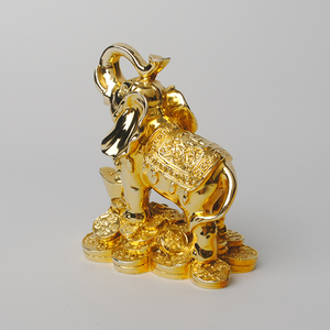 <span class=keywords><strong>Figurine</strong></span> d'éléphant, couleur dorée, 24k, pour le tronsmart, matière granulaire, 1 pièce - Product Image 2