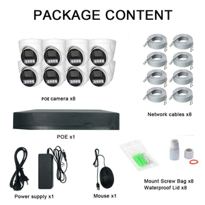 Sistema de Cámaras de Seguridad CCTV de 8 Canales y 8MP para Interiores y Exteriores, Kit NVR PoE con Audio, Luz Dual Inteligente, H.265, P2P - Product Image 3