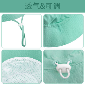 Children's Bucket Hat Breathable Sun Protection Spring Summer Outdoor Wear - Product Image 2