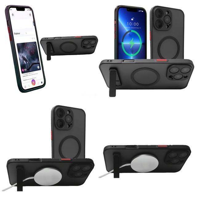 Universal Mobile Phone Cover Sublimation Phone Cases With Stand Holder for iPhone 15 Pro Max 17 Air 16 Pro Max 15 14 13 12 11