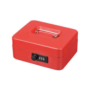 กล่องเก็บเงินแบบมีกุญแจล็อค Hu-buy, กล่องนิรภัยโลหะสำหรับเก็บเงินสด - Product Image 3