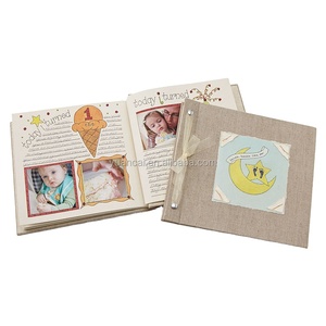 <span class=keywords><strong>Livre</strong></span> de souvenirs de <span class=keywords><strong>bébé</strong></span> avec impression personnalisée, <span class=keywords><strong>livre</strong></span> avec album <span class=keywords><strong>photo</strong></span> et couverture en lin - Product Image 1