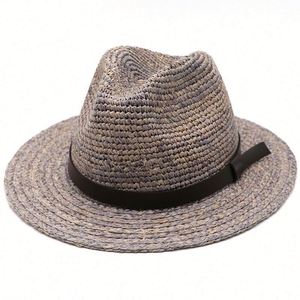 Natural Raffia Straw Panama Travelling Beach Sun <b>Hat</b> - Product Image 5