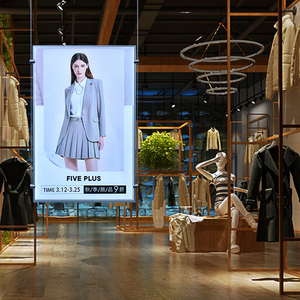 Siêu mỏng treo kính dẫn Bảng <span class=keywords><strong>menu</strong></span> ngoài trời với khung nhôm cho rạp chiếu phim và cửa hàng quảng cáo hộp Đèn - Product Image 2