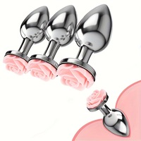 Ensemble de 3 plugs anaux extensibles en acier inoxydable, jouet sexuel pour adultes, BDSM, plug anal en métal pour homme, femme