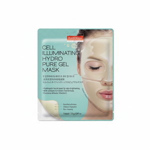 Mascarilla Facial de Algodón CellIlluminating Hydro PureGel, Herbal, Nutritiva, Reafirmante e Hidratante, 25g, Para Todo Tipo de Piel - Product Image 2
