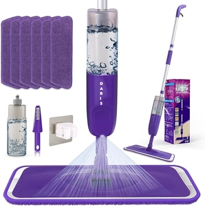 DARIS Magic Wet and Dry pavimento Spray <span class=keywords><strong>Mop</strong></span> in microfibra <span class=keywords><strong>Mop</strong></span> piano <span class=keywords><strong>con</strong></span> 500ml <span class=keywords><strong>serbatoio</strong></span> dell'acqua per casa cucina casa pulizia elettrodomestici - Product Image 1