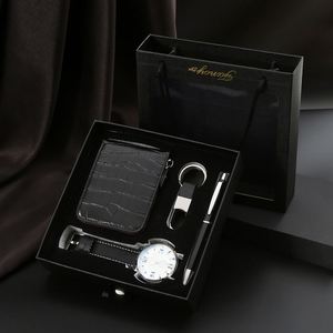 Set de Regalo para Hombre FX: Reloj de Cuarzo, Correa de Cuero y Bolígrafo - Regalo Empresarial para Papá, Día del Padre, Regalos Corporativos - Product Image 4