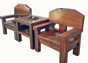 Fauteuil <span class=keywords><strong>en</strong></span> <span class=keywords><strong>bois</strong></span> massif de style ancien avec jointure à mortaise et tenon, mobilier de salon pour petit appartement - Product Image 6