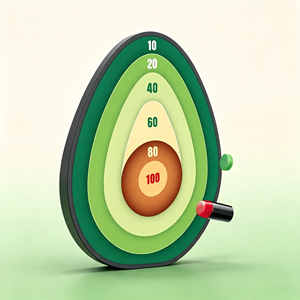 Gioco Interattivo di Tiro al Bersaglio con Avocado per Bambini, Unisex, dai 5 Anni in Su, per Interni, Giardino, Feste in Famiglia - Product Image 2