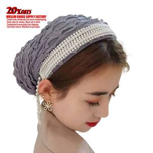 Chapeau élastique en satin réglable pour femme, très populaire, chapeau de pirate en soie épaisse à longue queue, costume ethnique d'extérieur - Product Image 3