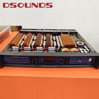 Penguat Daya Profesional 1600W*4CH 4x1600W Tahan Suhu Tinggi dengan Gallium Nitride untuk Audio Profesional