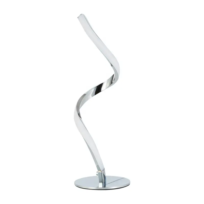 Modern Spiral LED Lamp Touch Control Bedside Lamp 3 Colors Fully Stepless Dimmable Nightstand Shape Table Lamp