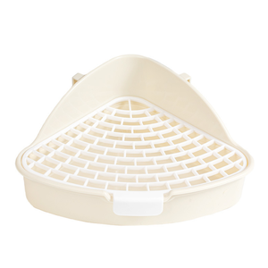 <span class=keywords><strong>Bac</strong></span> à litière moyen en plastique pour lapins avec design de toilette d'angle, idéal pour furets, hamsters, chats et cochons d'Inde - Product Image 5