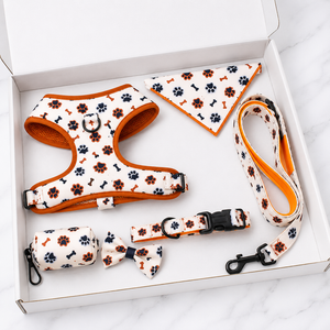 Arnés de Neopreno Personalizado para Perros, Arnés de Lujo Ajustable Antitirones, Conjunto de Correa y Collar para Mascotas, Fabricante de Conjuntos de Arnés para Perros - Product Image 1