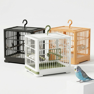 Gabbia Portatile per Uccelli, Trasportino Traspirante per Pappagalli e Uccelli Piccoli, Leggero, per Viaggi e Visite Veterinarie - Product Image 1