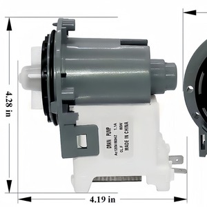 Motor de Bomba de Desagüe para Lavadora, 80W, 110V, 4.19x4.28 Pulgadas, Hecho en China - Product Image 1