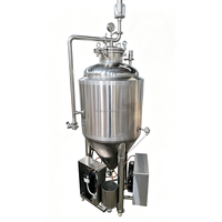 Fermenteur à bière mobile de 100 L avec refroidisseur et contrôle de la température, fermentation conique de la bière en acier inoxydable 304 pour la maison et les micro-brasseries