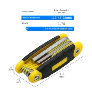 Juego de Destornilladores Plegables Hexagonales 8 en 1, Herramientas de Reparación, Destornillador Multifunción, Llave Inglesa, Venta al Por Mayor - Product Image 4