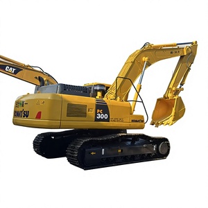 Excavatrice Komatsu PC300, poids opérationnel de 30 tonnes, moteur Cummins avec godet de terrassement d'une capacité de 1,2 m³, équipement de construction d'occasion - Product Image 1
