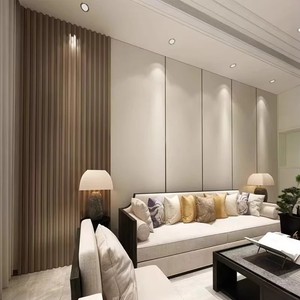 Bảng điều khiển tường tấm PVC nội thất 3D thiết kế rãnh gỗ đá đen Pet siding WPC Mô Hình Vinyl slatwall nhà hàng trang trí UV - Product Image 3