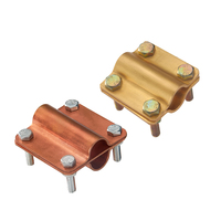 Accessoires électriques Câble d'alimentation haut de gamme Connecteur à pince en laiton 2,5, avec pince Piquet de mise à la terre en cuivre de 5 pieds