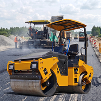 Rouleau compact autoporté à double tambour, 2 tonnes, 3 tonnes, 3,5 tonnes, le plus vendu