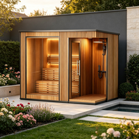 Kabin Mandi Luar Ruangan Modern, Kabin Sauna Uap Kering, Kamar Sauna Tradisional, Kabin Sauna Inframerah Hemlock