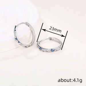 Orecchini a Perno con Zirconi Floreali per Donne, Eleganti Gioielli a Forma di Fiore per Uso Quotidiano, Idea Regalo - Product Image 4