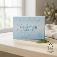 Boîte de luxe personnalisée pour peptides avec logo, boîte rigide en papier gaufré pour flacons de 10 ml, emballage de compléments alimentaires haut de gamme avec aimant