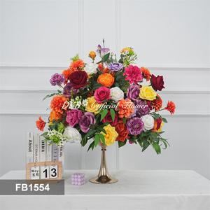 DKB Wholesale Realistic Silk Artificial <b>Flower</b> Ball Custom Arrangement Centerpieces for Wedding Decoration - Product Image 3