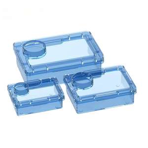 TianboChenghai Anti-Escape Frame Live Reptile & Amphibian Supplies New Blue White Transparent GPPS Plastic Reptile Feeder Bowl - Product Image 4