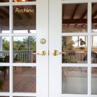 Porte patio pliante moderne sur mesure à cadre fin en aluminium avec verre résistant aux impacts d'ouragan pour fournisseur résidentiel côtier