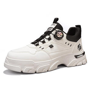 Nouvelles chaussures Martin pour hommes à bouton rotatif, automne et hiver, chaussures de travail, chaussures décontractées d'extérieur, chaussures polyvalentes, chaussures de sport à semelle épaisse pour hommes - Product Image 3