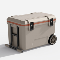 Glacière Rigide Isolée en Plastique Personnalisée pour l'Extérieur, Boîte de Rangement Portative pour Aliments, Barbecue et Pêche, Réfrigérateur de Voiture Type Igloo