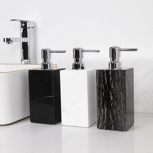 Botella de Loción de Mármol Personalizada para Baños de Hotel, Botella de Porcelana para Almacenamiento de Líquidos con Logotipo Personalizado, Botellas para Champú y Gel de Baño - Product Image 3