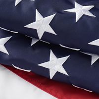 Drapeau américain brodé 3FT x 5FT en polyester tricoté de qualité supérieure, imprimé et décorations de bannières – Vente en gros, Nouveauté