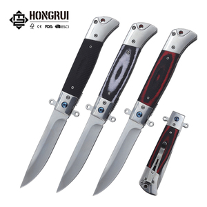 Fabricante Premium, MOQ Bajo, Personalización OEM, Venta al Por Mayor, Cuchillo Táctico Plegable de Supervivencia y Camping con Mango G10 y Logotipo Personalizado - Product Image 1