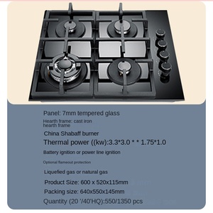 Meilleure vente en Chine Cuisinière à induction électrique à 4 brûleurs de haute qualité Cuisinière à induction multiple en verre de surface en acier inoxydable - Product Image 3