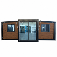 Maison conteneur pliable en acier léger, maison préfabriquée modulaire, bureau, imperméable, anti-sismique, cabane portable