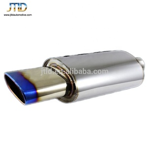 Universal 5.5 "Oval Blue Burnt Tip Thép Không Gỉ 304 2.5" Đầu Vào Ống Xả - Product Image 2