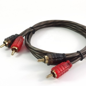 RCA Twisted Pair kabel <span class=keywords><strong>Audio</strong></span> jaket PVC 1-female 2-Male <span class=keywords><strong>Y</strong></span> Adapter Splitter untuk Subwoofer Stereo 1080p Braid Stock tersedia - Product Image 5