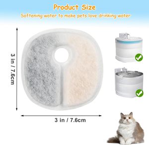 For 8-Pack Quick-Change Cartridge Portable Cyclone Water Tank Carbon Filters Purifier Coconut Cotton Pets Bowls <b>Feeders</b> - Product Image 5