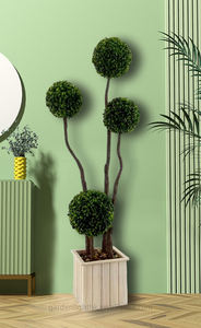 Décorations Printemps-Été : Arbre en Pot Boule de Buis Vert en Plastique Écologique de Haute Qualité (1,5 m) pour la Maison, l'Hôtel, les Fêtes et la Décoration Festive - Product Image 4