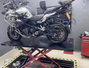 Pengangkat Motor Listrik 600kg Platform Hidrolik Gunting Silinder Ganda 200*60cm - Product Image 3