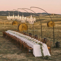 Support de lustre extérieur de 10 pieds, support de fond d'arche haut, support de lustre pour décoration de mariage