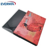 Boîte cadeau en papier grand format avec impression personnalisée quatre couleurs Everwin, boîte d'emballage en carton rigide avec fenêtre transparente pour boutons de manchette et cravate